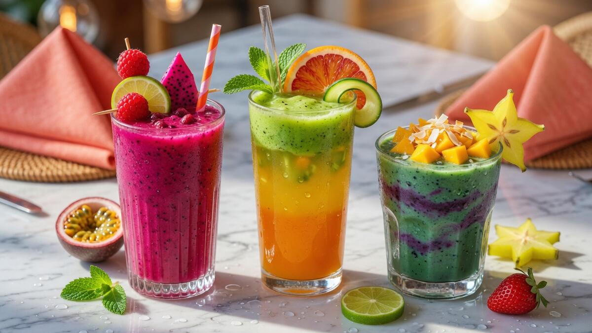 Smoothies and mocktails at Dahhan's Café